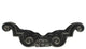 Ornate Pewter Cabinet Pull Hawk Hill Hardware, Black Iron