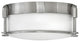 Hinkley Colbin Small Flush Mount, Brushed Nickel