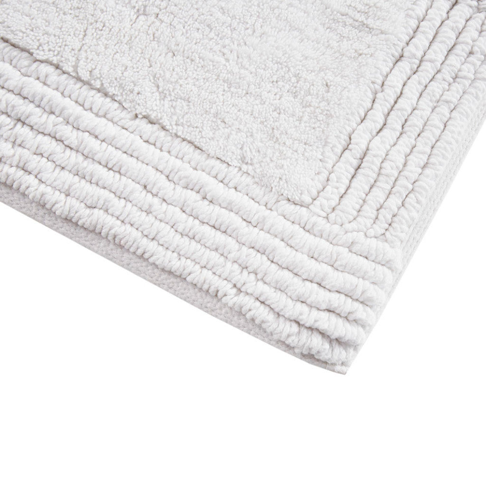Madison Park Signature Splendor 100% Cotton Tufted 3000 GSM Reversible Bath Rug