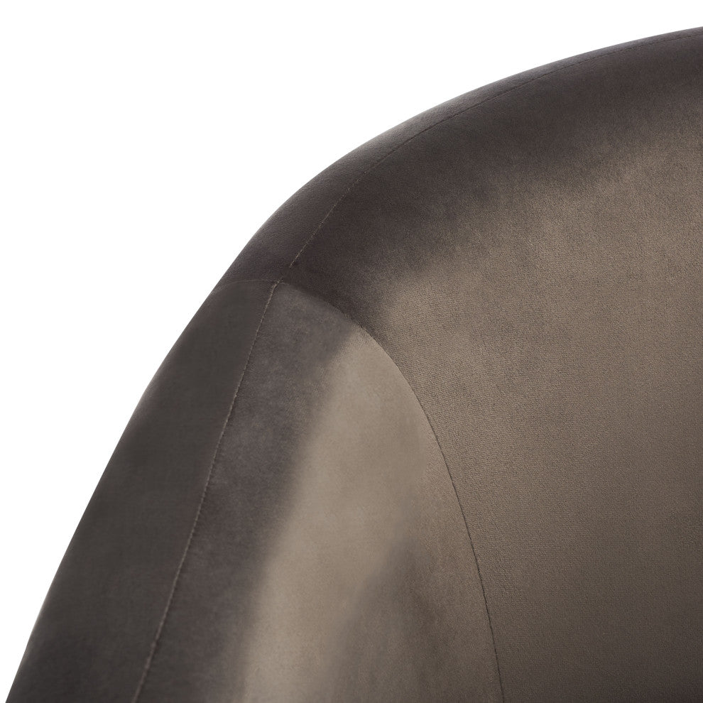 Safavieh Laylette Upholstered Accent Chair, Dark Brown