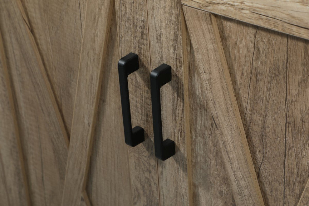 Home Living 19" Farmhouse Natural Oak-Light Bathroom Vanity