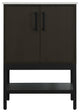 Home Living 24" Single Bathroom Vanity, Mocha Brown