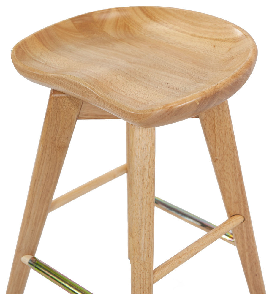 24" Bali Swivel Stool, Natural