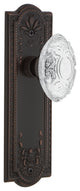 Meadows Plate Double Dummy Crystal Victorian Knob, Timeless Bronze, MEACVI