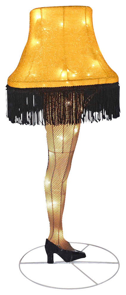28" Leg Lamp 3D Tinsel Lighted Lawn D�cor