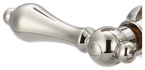 Lever Handles-American Widespread Lavatory Faucet, Polished Nickel Pvd Finish, L