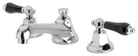 Kingston Brass Widespread Bathroom Faucet With Brass Pop-Up, Polished Chrome