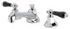 Kingston Brass Widespread Bathroom Faucet With Brass Pop-Up, Polished Chrome
