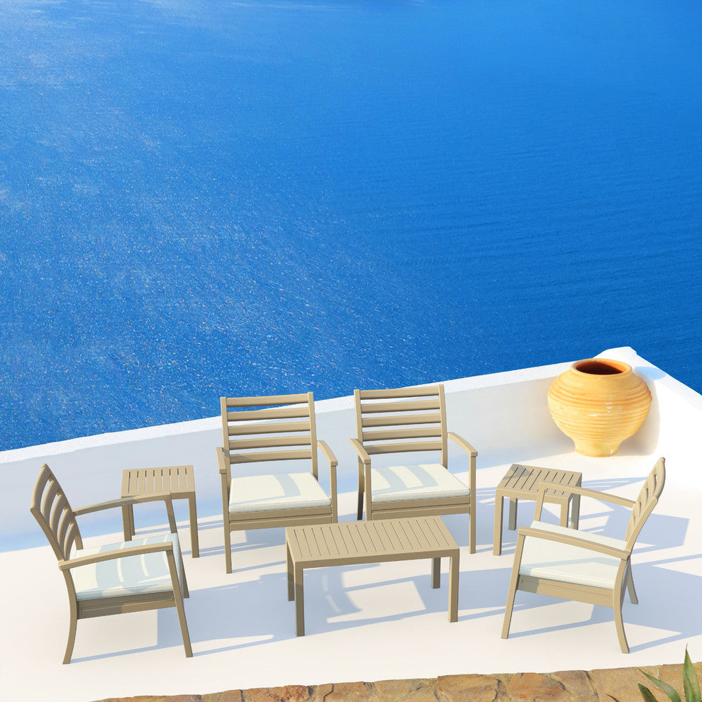 Compamia Ocean Outdoor Coffee Table, Taupe