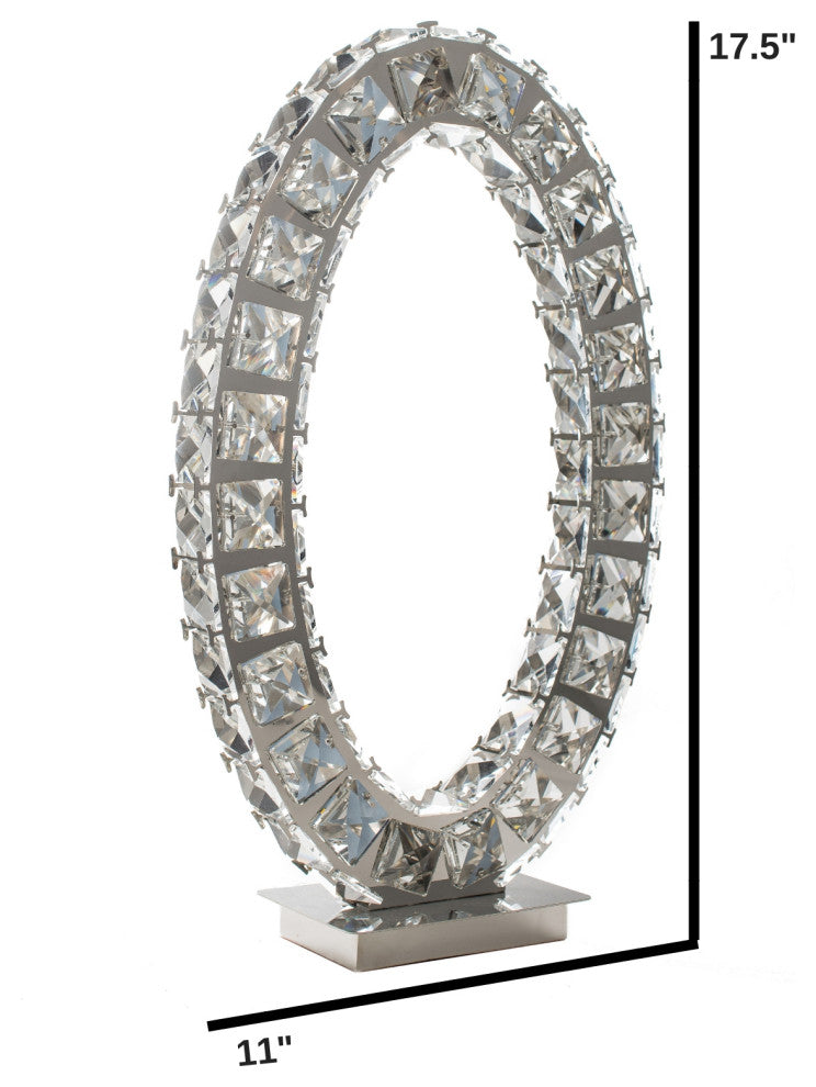Crystal Extravaganza Integrated LED Table Lamp