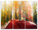 "Alpine Forest After Snowfall" Photo Metal Wall Art, 3 Panels, 36"x28"
