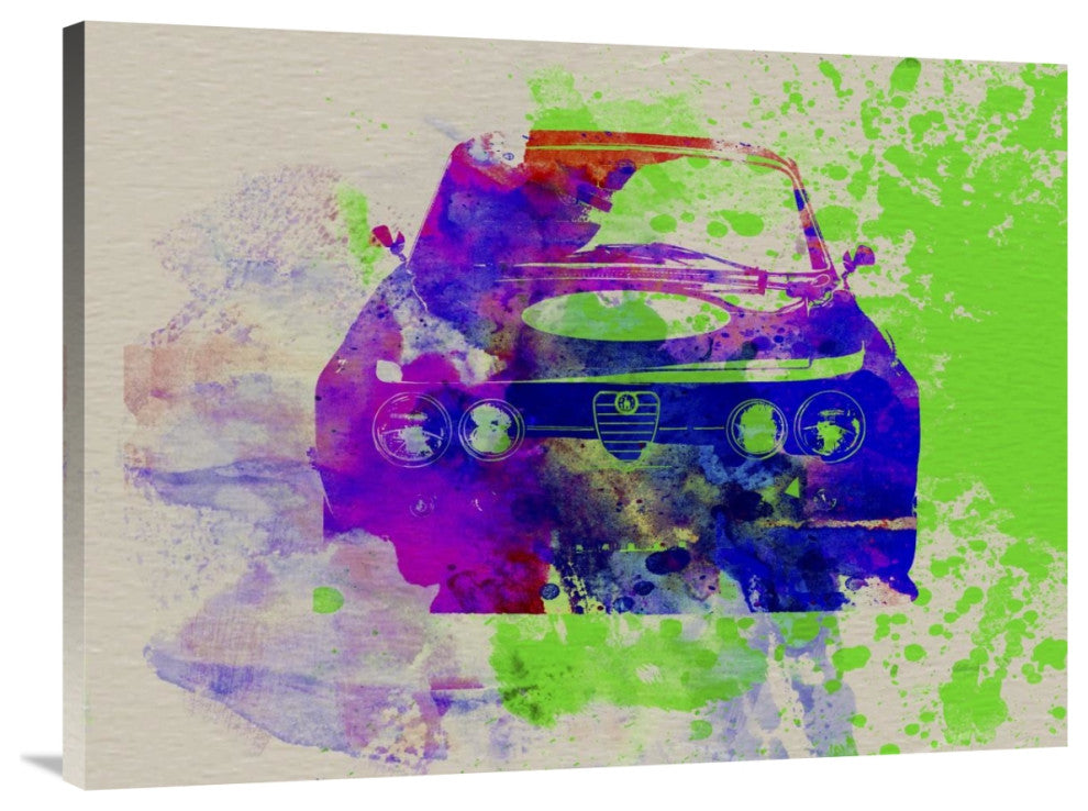 "Alfa Romeo Front Watercolor 1" Fine Art Print