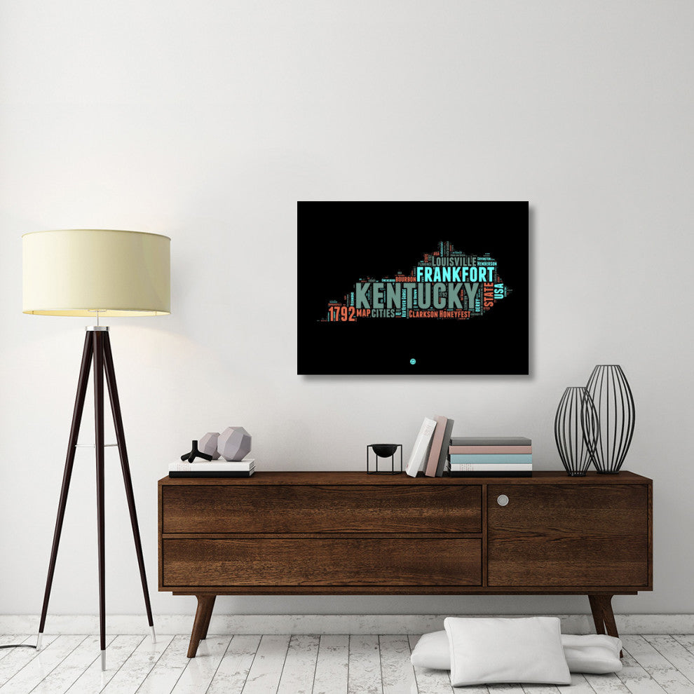 "Kentucky Word Cloud 1" Fine Art Print