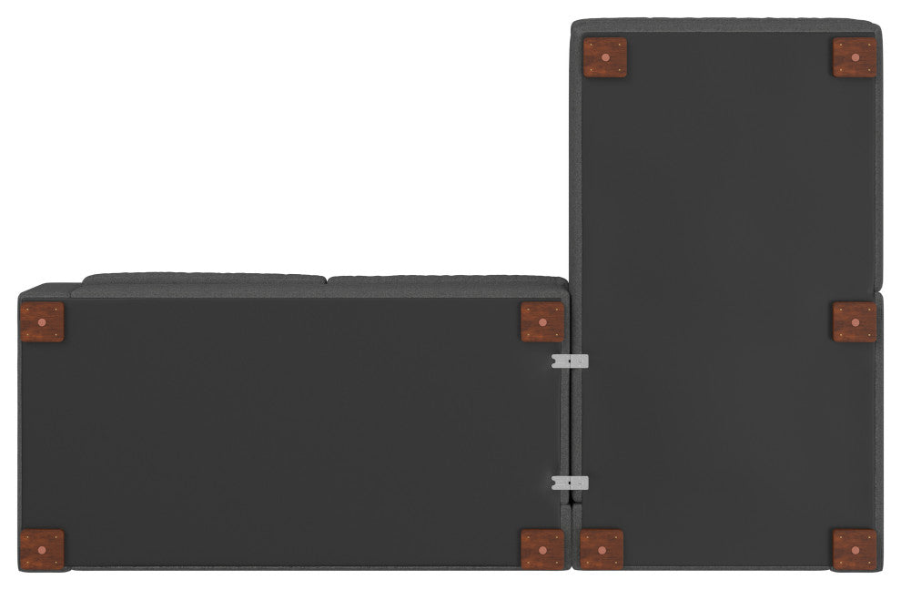 Charlie Right-Facing Sectional in Tightly Woven Performance Fabric