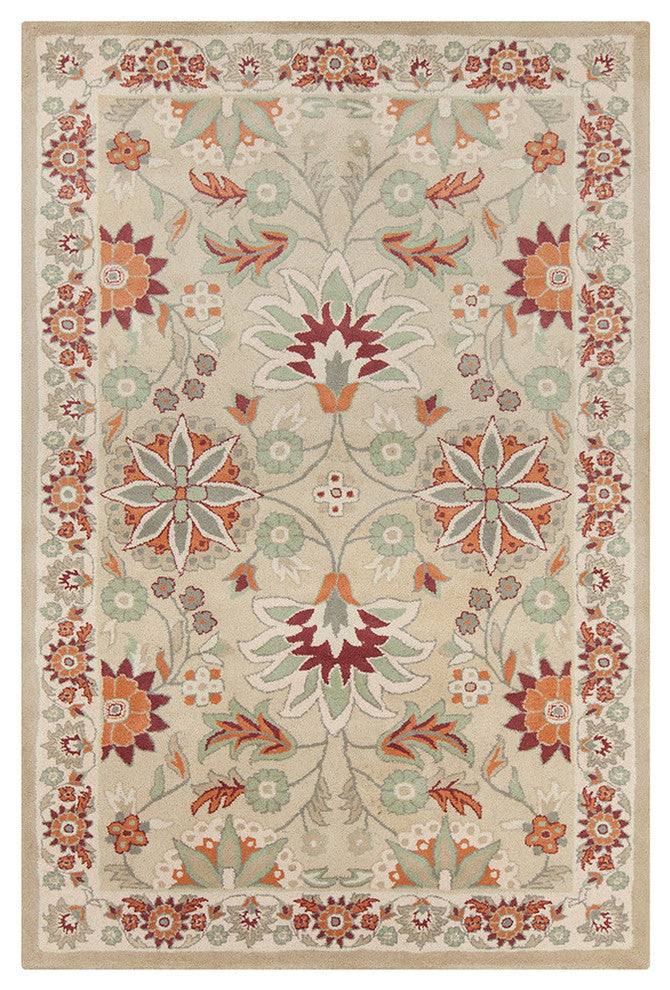 Allie Floral Contemporary Area Rug, 8'x10'