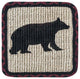 Cabin Bear Wicker Weave Trivet 9"x9"