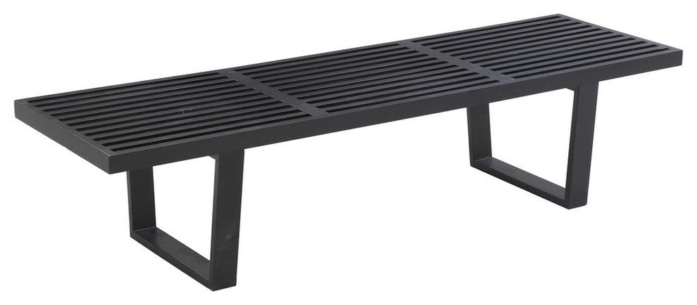 Modern Classics Wood Bench 60", Black