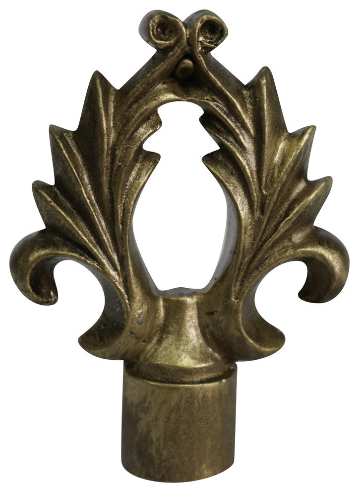 Calvinia Lamp Finial, 2 5/8" Tall, Antique Gold