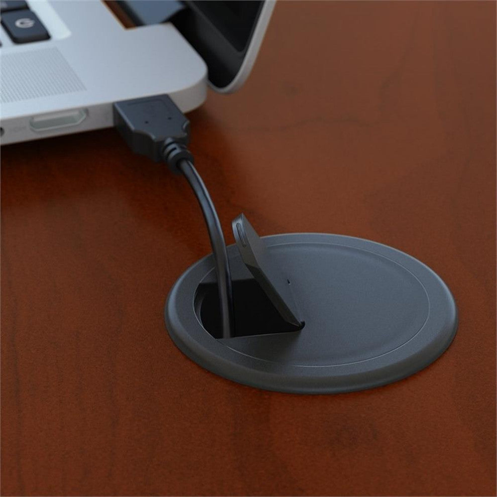 Series C 60W Left Hand L-Bow Desk Shell in Hansen Cherry - Engineered Wood