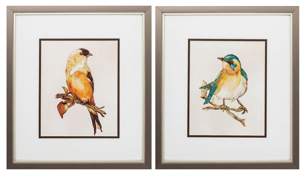 Eco Bird III Framed Art, 2-Piece Set
