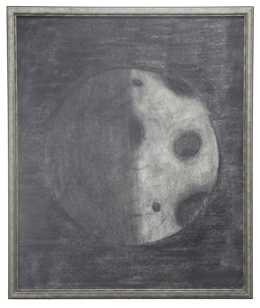 Half Moon, Silver and Black Shadowbox