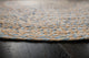 Kerala Denim and Jute Round Rug, 4'