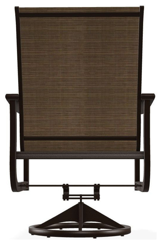 St. Catherine Sling Outdoor Swivel Rocker, Bark/Kona