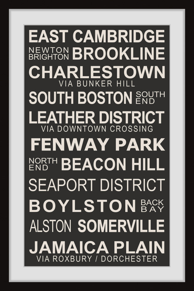 "Boston Suburbs" Framed Painting Print, 30x45