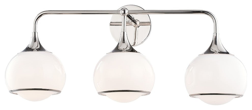 Reese 3-Light Wall Sconce, Polished Nickel