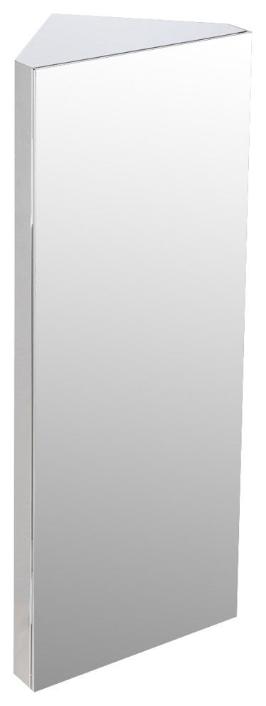 Corner Wall Mount  Medicine Cabinet Stainless Steel Bathroom Cabinet with Mirror