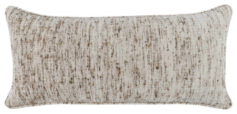 Tavi 22" Square Throw Pillow, Distressed Natural, 16" X 36"
