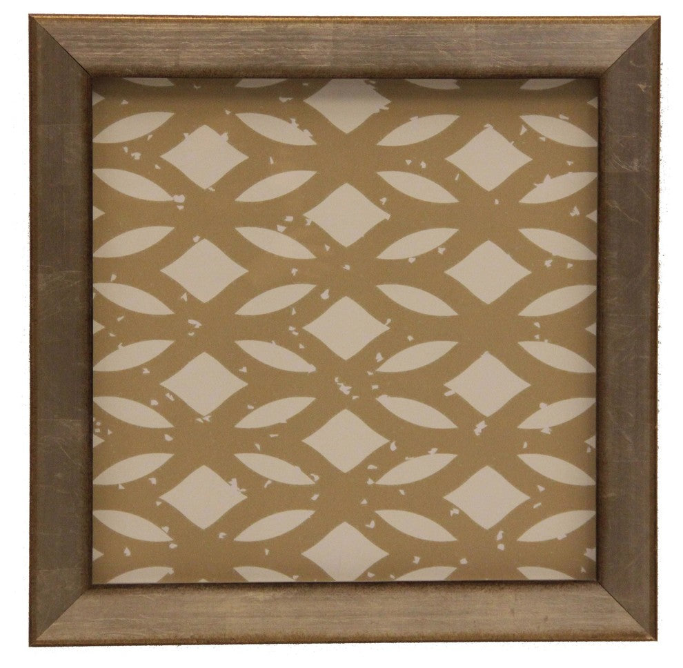 Gold Geometric # 2, Wide Transitional Metallic Frame