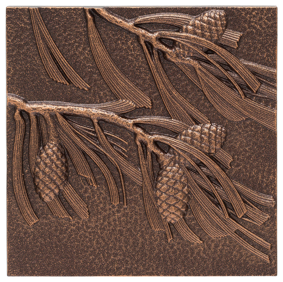 Pinecone Wall Decor, Antique Copper