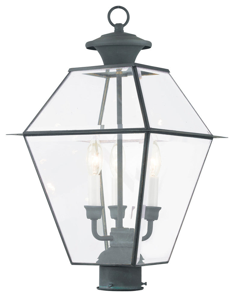 Livex Lighting Westover Charcoal Light Outdoor Post Lantern