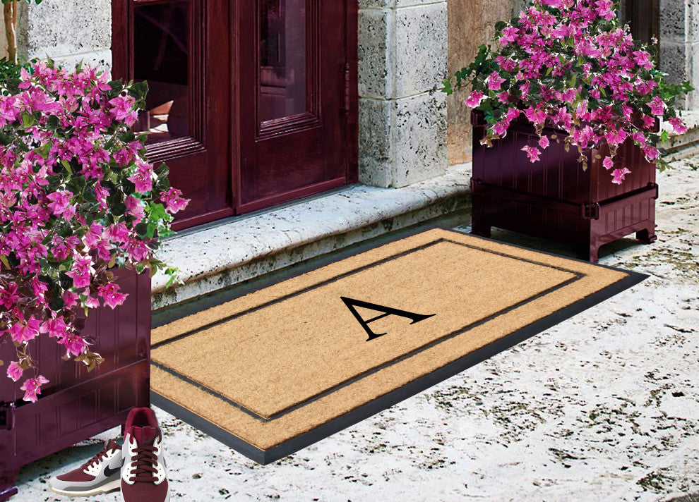 A1HC Monogrammed Door Mats, 24"� x 48"�, Durable Large Welcome Heavy Duty, A