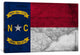 "State Flag Overlay Series: North Carolina (Vintage Map)" by iCanvas, 18x12x1.5"