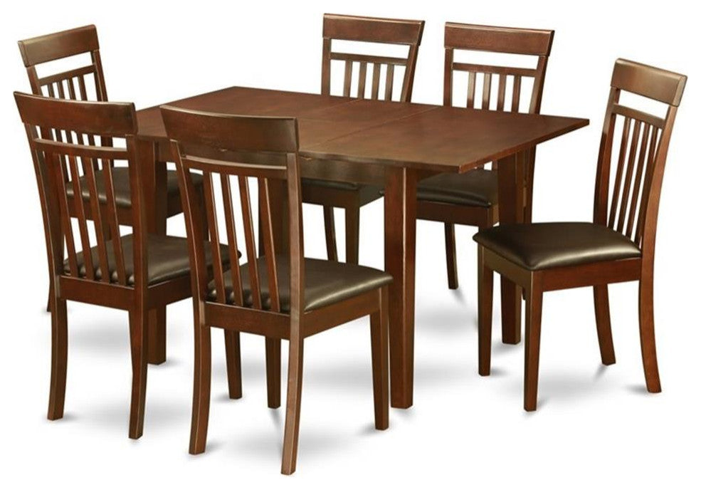7 Pc Small Kitchen Table Set Small Kitchen Table With 6 Kitchen Dining Chairs