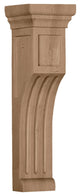 4"W x 4"D x 14"H Recessed Groove Corbel, Cherry