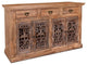 Rustic Reclaimed Wood Metal Front Console