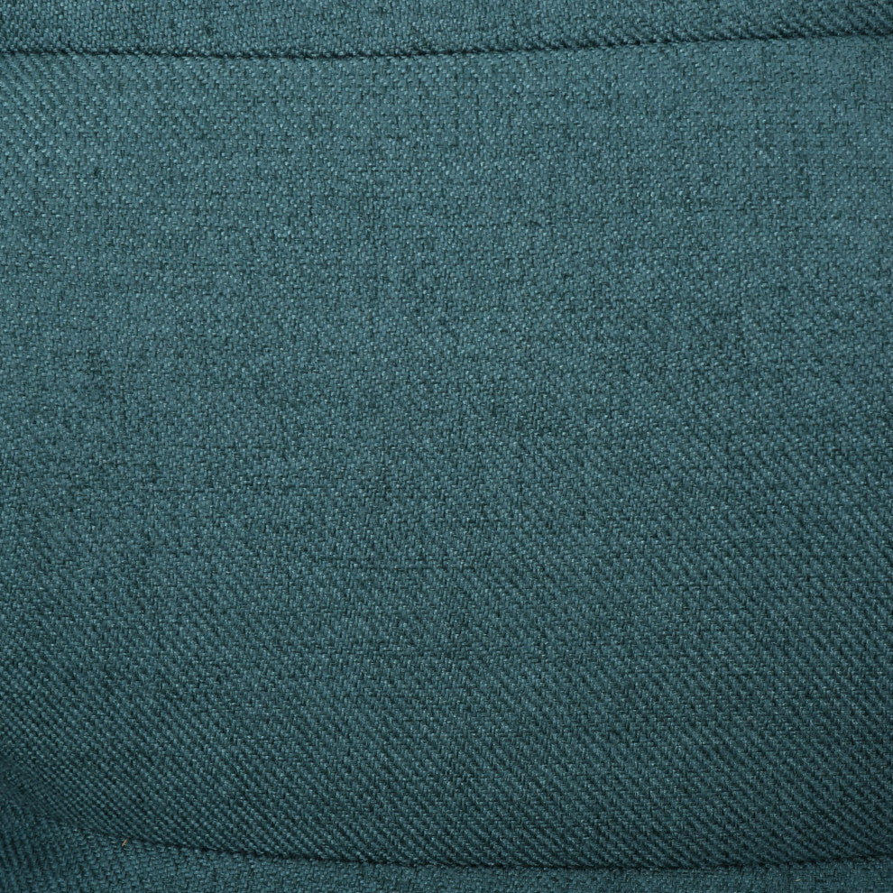 GDF Studio Temescal Mid Century Modern Dark Teal Fabric Club Chair, Dark Teal