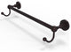 Dottingham 36" Towel Bar with Integrated Hooks, Antique Bronze
