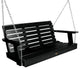 Weatherly Porch Swing, Black, 4'