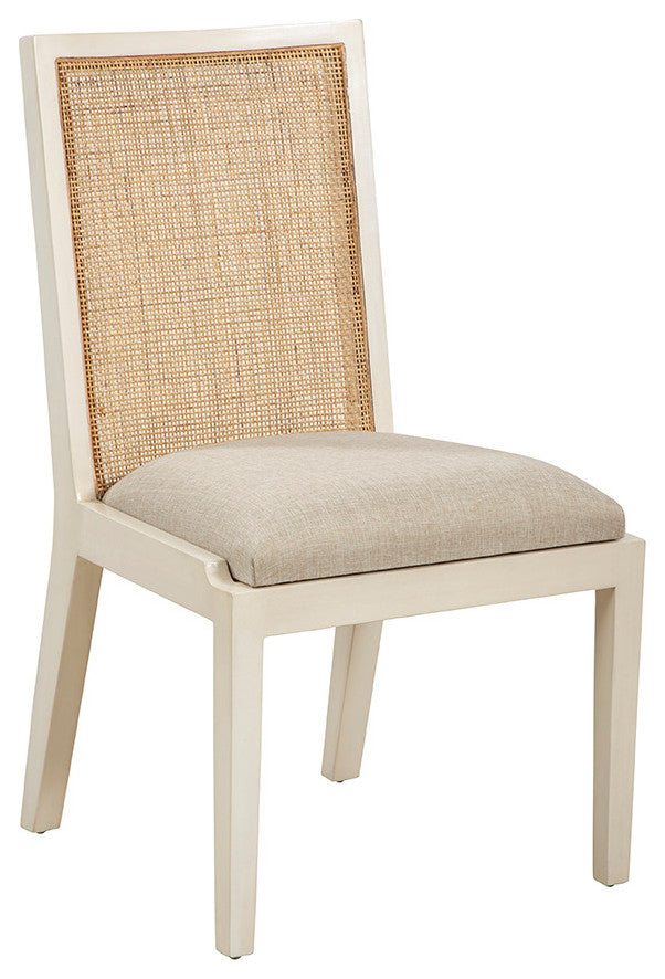 Matheson Mahogany Upholstered Dining Chair, Cream