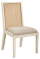 Matheson Mahogany Upholstered Dining Chair, Cream