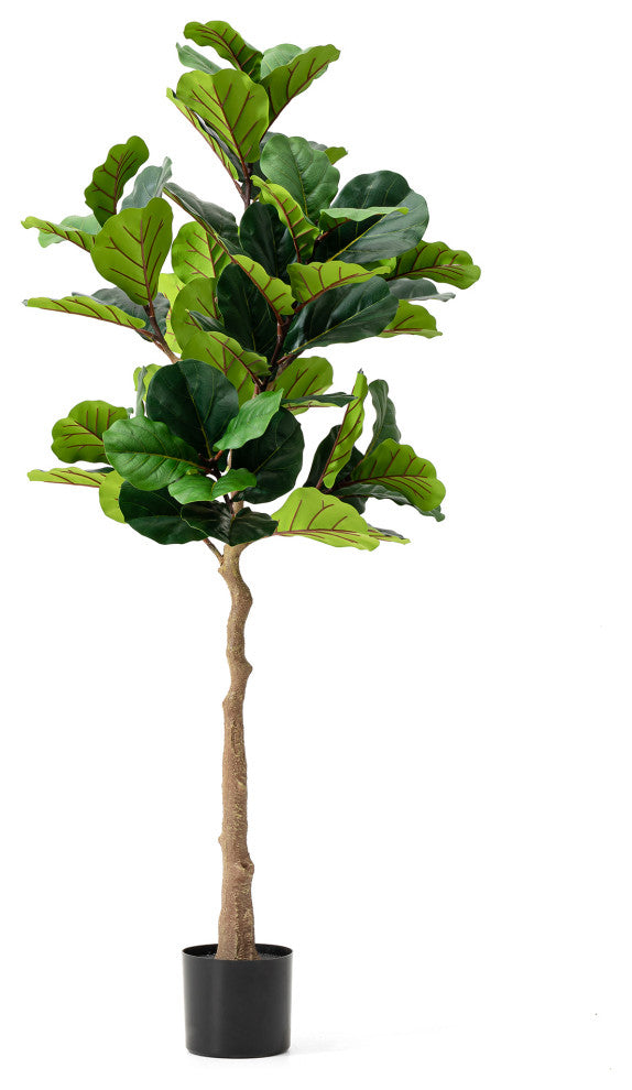 5' Faux Fiddle Leaf Fig Tree in Pot
