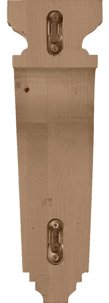 3 1/2"W x 7 1/4"D x 11"H Hollow Back Corbel, Cherry