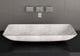 Alumix Nek Rectangular Vessel Sink, White and Silver