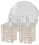 Elegant Mini Wall Sconce, Chrome Finish With Royal Cut Crystal