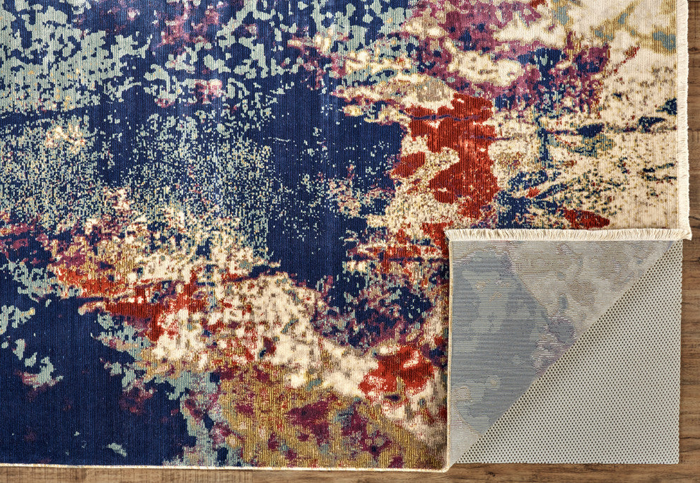 Weave & Wander Tessina Rug, Blue/Multi, 9'6"x12'7"