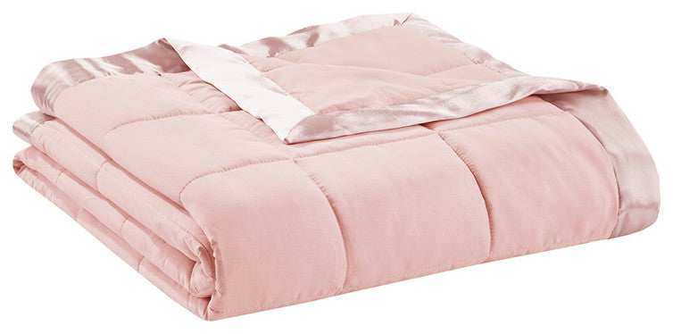 Madison Park Windom Lightweight Down Alternative Blanket With Satin Trim